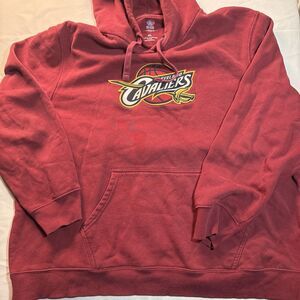 Nike Cleveland Cavaliers Hoodie Men’s Sz 3XL Pullover Burgundy Gold Embroidered